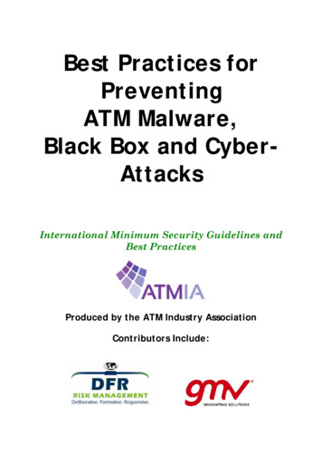 Best Practices For Preventing ATM Malware, Black Box And .