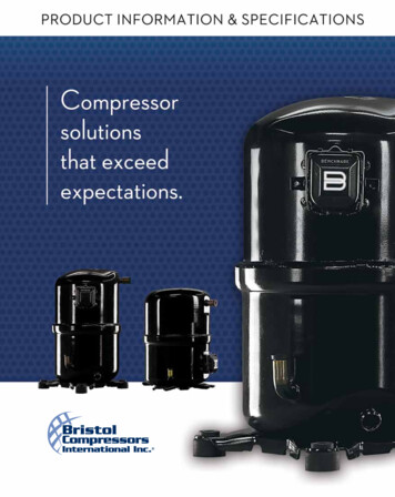 Table Of Contents UPDATED - Bristol Benchmark Compressor
