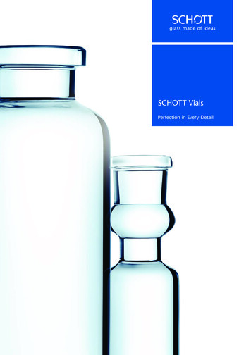 SCHOTT Vials - SCHOTT Glass Made Of Ideas