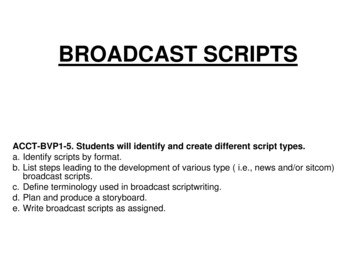 BVP1-5 Broadcast Scripts