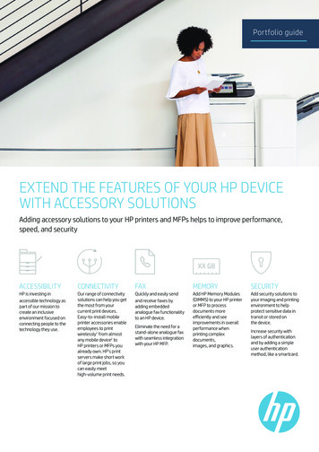 EXTEND THE FEATURES OF YOUR HP DEVICE WITH ACCESSORY 