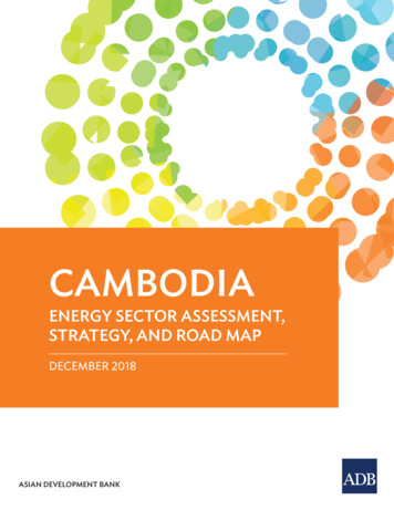 Cambodia Energy Sector Assessment, Strategy, And Road Map