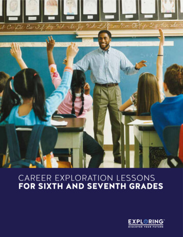 CAREER EXPLORATION LESSONS FOR SIXTH AND SEVENTH GRADES