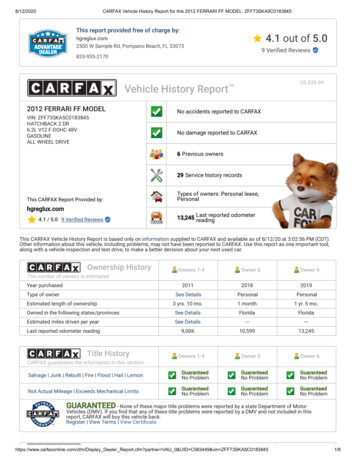 8/12/2020 CARFAX Vehicle History Report For This 2012 .