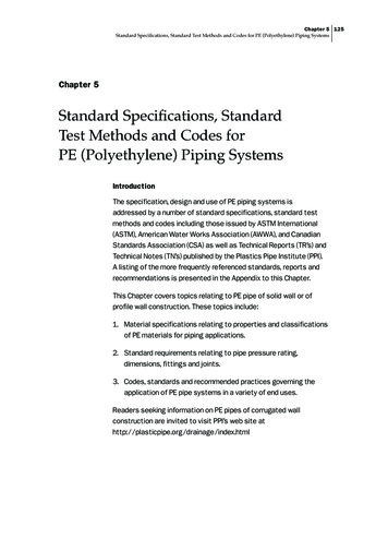 Chapter 5 - Standard Specifications, Standad Test Methods .