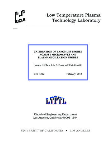 Low Temperature Plasma Technology Laboratory