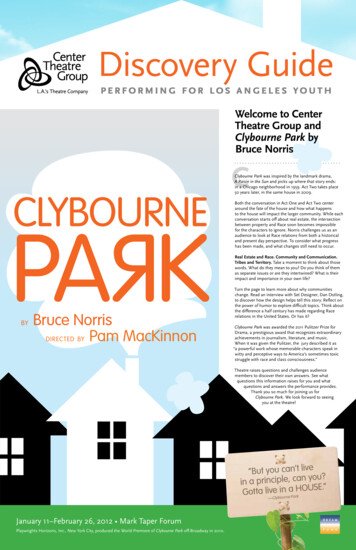 Welcome To Center Theatre Group And Clybourne Park By .
