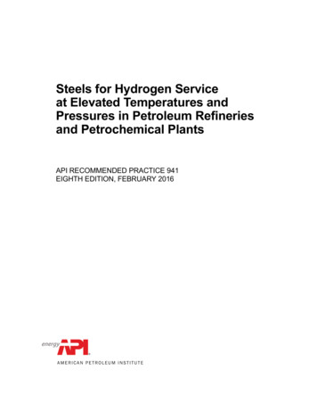 Steels For Hydrogen Service At Elevated T Emperatures And .