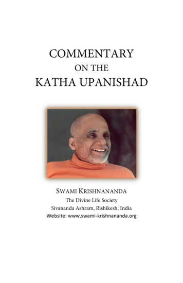 Commentary On The Katha Upanishad - Swami Krishnananda