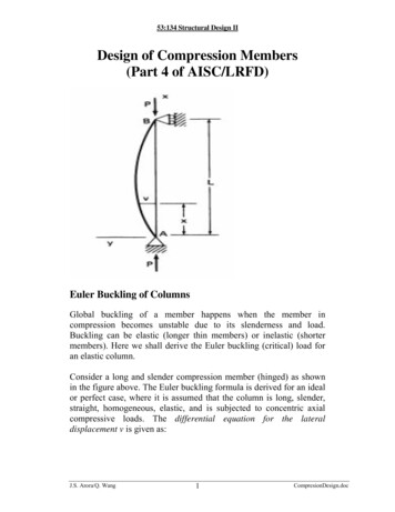 Design Of Compression Members (Part 4 Of AISC/LRFD)