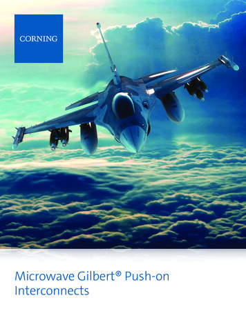 Microwave Gilbert Push-on Interconnects