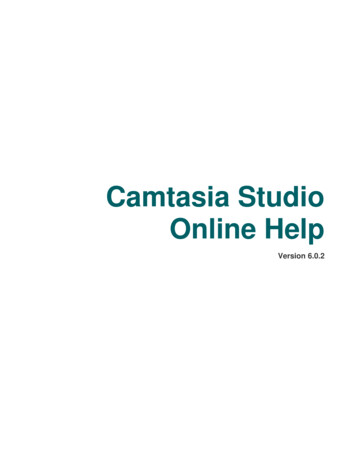 Camtasia Studio Online Help - TechSmith