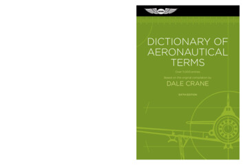 Dictionary Of Aeronautical Terms - 6th Edition