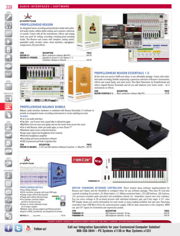 338 AUDIO INTERFACES / SOFTWARE