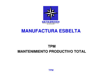 DD2005 - TPM - MANTENIMIENTO PRODUCTIVO TOTAL