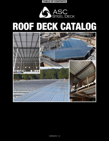 ROOF DECK CATALOG - Metal Deck