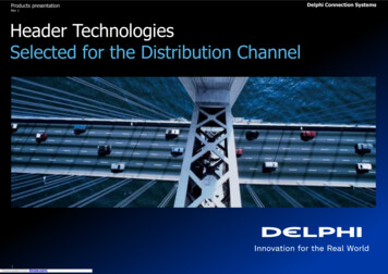 Rev 1 Header Technologies Selected For The Distribution .