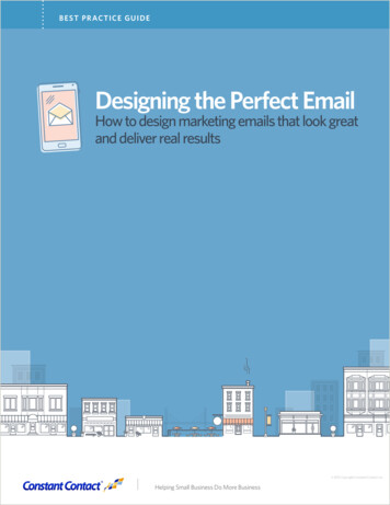 Designing The Perfect Email - Constant Contact