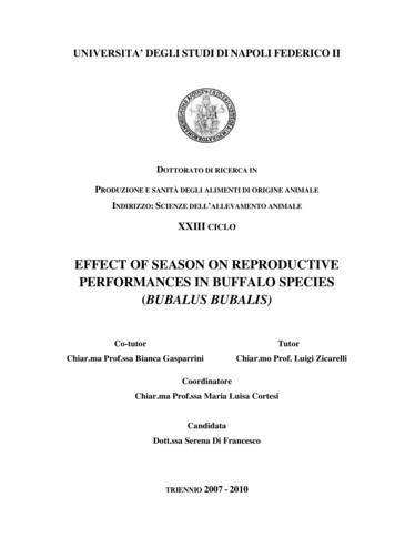 EFFECT OF SEASON ON REPRODUCTIVE PERFORMANCES IN 