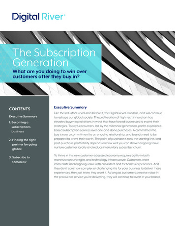 The Subscription Generation - Digital River