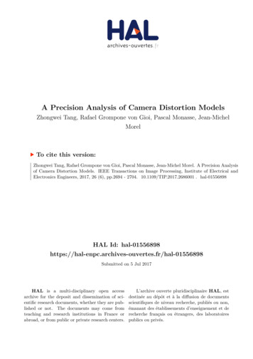 A Precision Analysis Of Camera Distortion Models