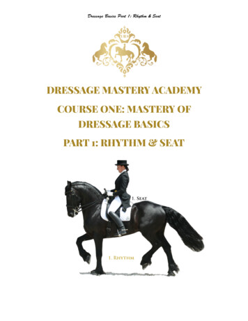 DRESSAGE MASTERY ACADEMY COURSE ONE: MASTERY OF 