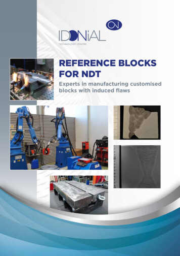 REFERENCE BLOCKS FOR NDT - Idonial 