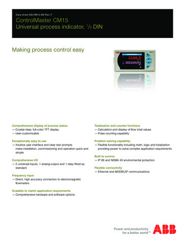 ControlMaster CM15 Universal Process Indicator, 1 DIN