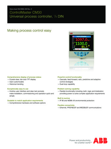ControlMaster CM30 Universal Process Controller, 1 DIN