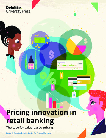 DUP Pricing Innovation Retail Banking - Deloitte