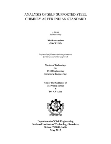 ANALYSIS OF SELF SUPPORTED STEEL CHIMNEY AS PER 