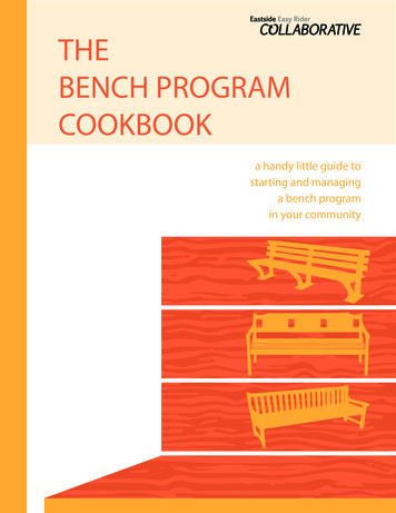 THE BENCH PROGRAM COOKBOOK - Irp-cdn.multiscreensite 