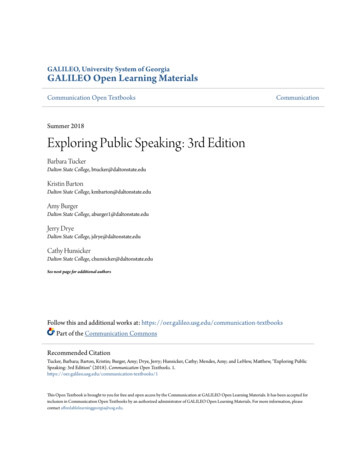 Exploring Public Speaking: 3rd Edition