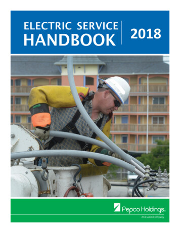 Electric Service Handbook 2018 - Pepco