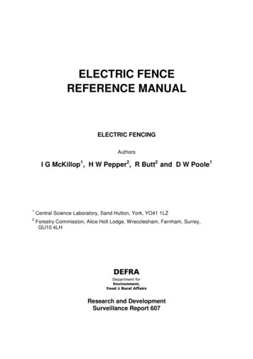 ELECTRIC FENCE REFERENCE MANUAL - Everysite