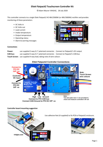 Eltek Flatpack2 Controller User Guide - VK4GHZ 