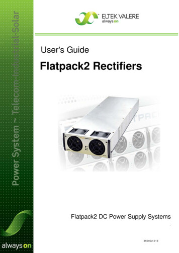 User's Guide Flatpack2 Rectifiers - Prevost Gurus