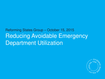 Reducing Avoidable Emergency Department Utilization