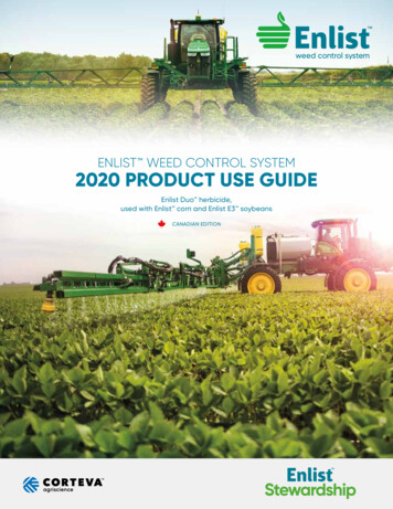 Enlist Product Use Guide 2020 - Enlist Weed Control System