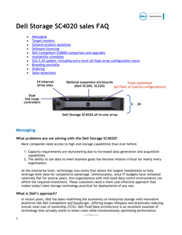 Dell Storage SC4020 Sales FAQ
