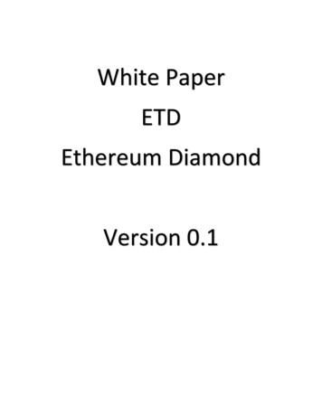 White P Aper ETD Ethereum Diamond Vers Ion 0