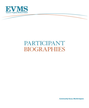 LCME Participant Biographies - EVMS