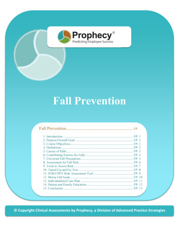 Copyright Clinical Assessments By Prophecy, A Division .