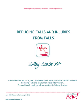 Reducing Falls And Injuries From Falls