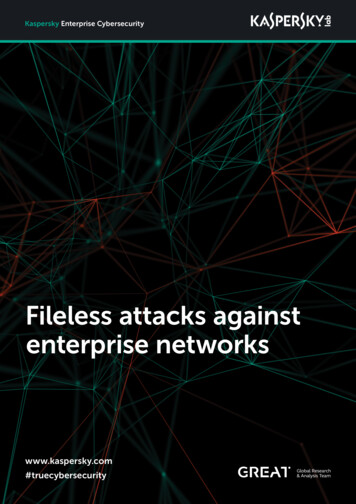 Fileless Attacks Against Enterprise Networks