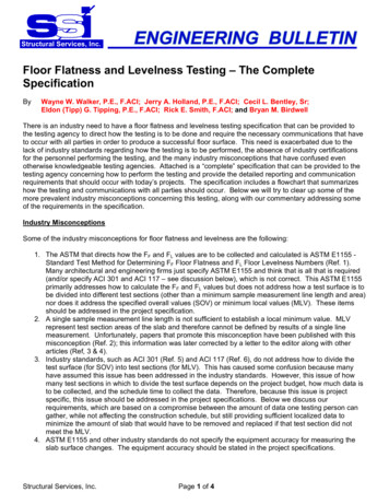Floor Flatness And Levelness Testing - The Complete .