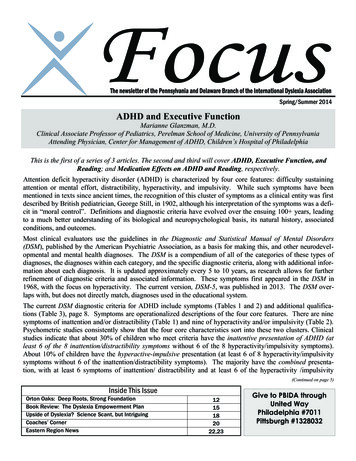 ADHD And Executive Function - PA Branch