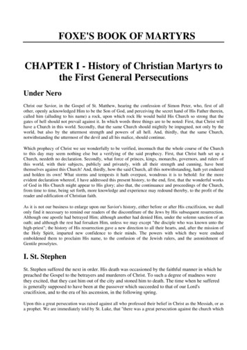 FOXE'S BOOK OF MARTYRS - NTSLibrary