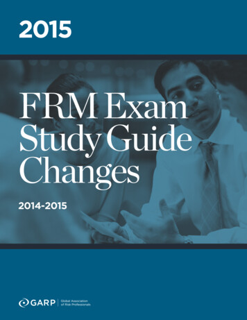FRM Exam Study Guide Changes - Wowpass