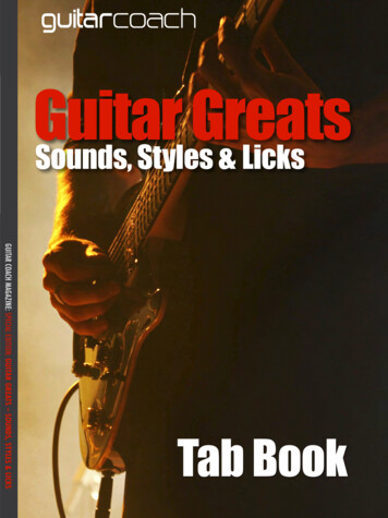 Sounds, Styles &Licks - Guitar Coach Magazine